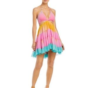 ROCOCO SAND Mini Summer Dress Tiered Pastel Mini
